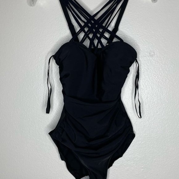 Magicsuit by Miraclesuit Black Giselle Tummy Control One Piece Swimsuit NWOT - Picture 10 of 12